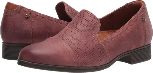 Miniatura 7 de Cobb Hill Crosbie - Mocasines sin cordones para mujer, Rojo, 7 ancho