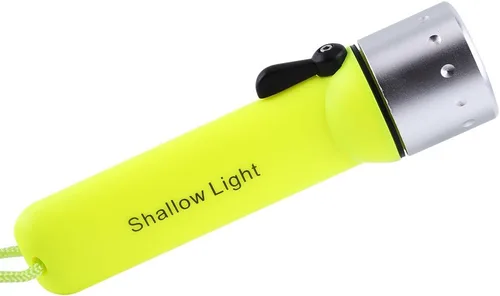 Miniatura 9 de Linterna de buceo LED, impermeable 180LM buceo luz LED antorcha con correa de mano para deportes submarinos