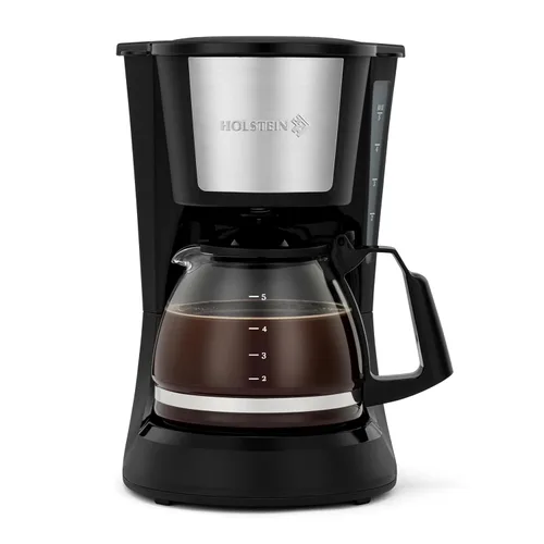 Miniatura 10 de Holstein Housewares Cafetera 2 en 1 de una sola porción, doble preparación, compatible con cápsulas K-Cup y café molido, filtro reutilizable