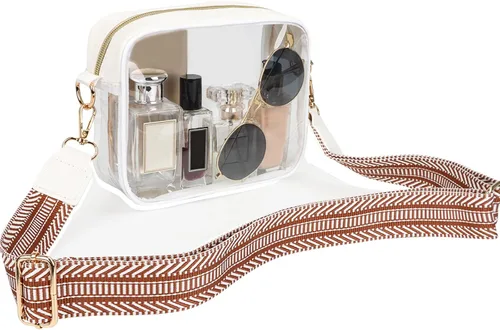 Miniatura 10 de Aveniee Clear Bag Stadium Approved, Clear Purses for Women, Cross body Bag for Concerts with Adjustable Strap
