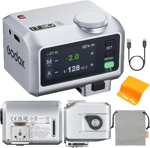 Miniatura 13 de GODOX IT30Pro F TTL Mini cámara flash con disparador y receptor 2.4G integrado 2.4G compatible con cámaras Fujifilm, GN15 ISO100, 1/8000s HSS