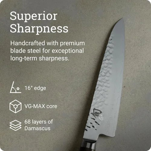 Miniatura 3 de Shun Premier - Cuchillo de cocina asiático de 7 pulgadas, cuchillo de cocina japonés hecho a mano, núcleo VG-MAX con revestimiento de acero