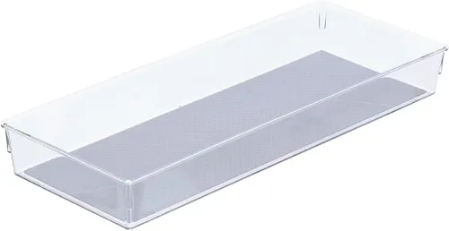 Miniatura 11 de Glad Bandeja de almacenamiento de plástico para cajones, contenedor organizador resistente para el hogar, cocina, baño, dormitorio, oficina, pies