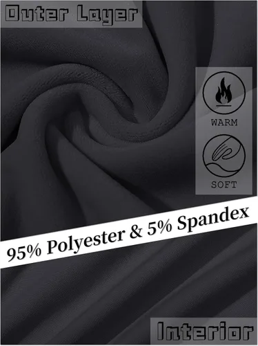 Miniatura 5 de MAGCOMSEN Pantalones de forro polar para mujer, pantalones deportivos para correr, yoga, pantalones de terciopelo para correr, pantalones de pijama