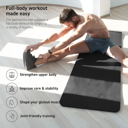 Miniatura 5 de MSPORTS Esterilla de yoga premium antideslizante gruesa – Esterilla de ejercicios extra cómoda para entrenamientos en casa, pilates, estiramiento