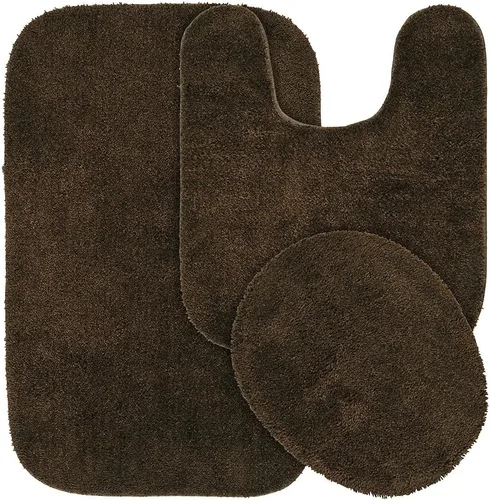 Miniatura 50 de Garland Rug 2 alfombras de baño tradicionales de nailon lavables color morado (17 x 24 pulgadas, 21 x 34 pulgadas), suaves, absorbentes y elegantes