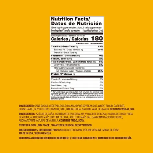 Miniatura 2 de Bauducco Vanilla Wafers - Galletas crujientes de oblea con 3 deliciosas capas de crema con sabor a vainilla, delicioso aperitivo dulce o postre, 9.0