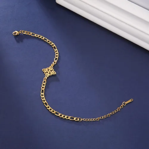 Miniatura 11 de Pulsera de nudo de bruja, nudo celta, símbolo de Wicca pagana, nudo mágico, pulsera de joyería de brujería, pulsera de acero inoxidable ajustable