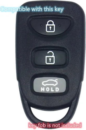 Miniatura 2 de Funda inteligente de silicona para llavero remoto compatible con Hyundai Accent Elantra Genesis Sonata Kia Forte Optima Rondo Sorento Spectra.