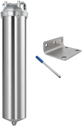 Miniatura 11 de NSF/ANSI 42 carcasa de filtro de agua de acero inoxidable para toda la casa, sistema de filtro de agua de sedimentos de 10 x 2.5 pulgadas para agua