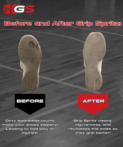 Miniatura 3 de Grip Spritz para zapatos de voleibol - Spray de agarre para cancha y tracción de zapatillas - Limpia y rejuvenece las suelas - Mejora y potencia