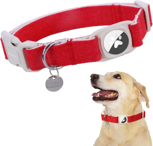 Miniatura 25 de DOGWONG Collar para perro de San Valentín, collar ajustable de algodón con corazón de caramelo azul, perfecto para perros pequeños a medianos