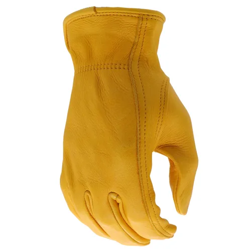 Miniatura 3 de Guantes de trabajo BOSS para hombre, de piel de ciervo de grano premium
