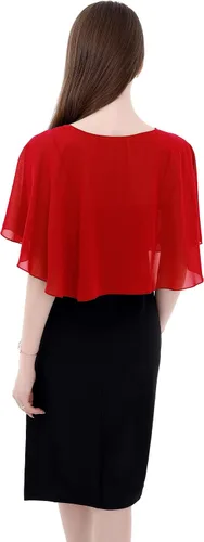 Miniatura 5 de Capelets de encaje de gasa suave para mujer, chales y envolturas para vestido de noche, boda, capa Bole