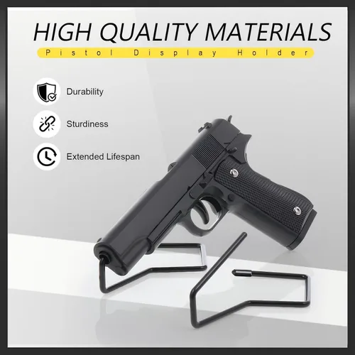 Miniatura 4 de Yaocom 10 piezas de soporte de exhibición de pistola para pistolas de interior para pistolas para pistolas para cajas fuertes, armarios y veteranos