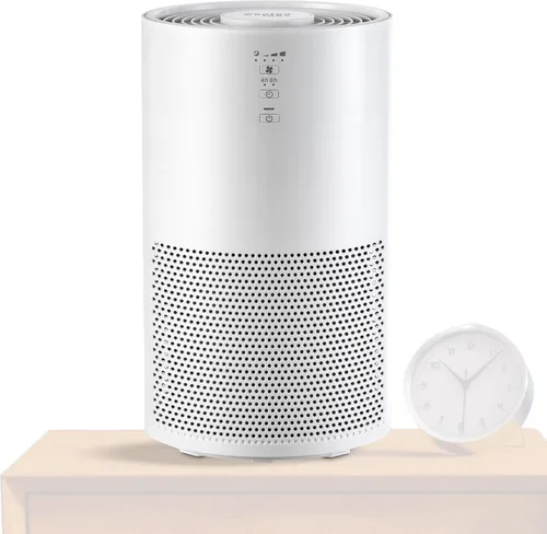 IRIS USA WOOZOO - Purificador de aire True HEPA, filtro H13 3 en 1 elimina el 99.97% de las partículas, pelo de mascotas, humo y olores, cubre hasta