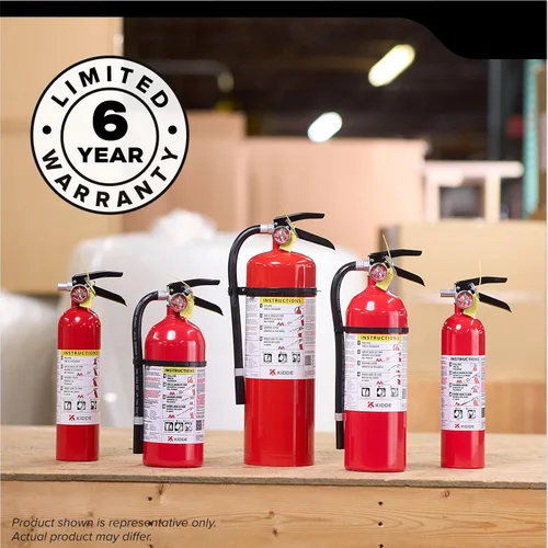 Miniatura 12 de Kidde Extintor de fuego de grado comercial para oficina, escuelas, recargable 1A10BC Extintor recargable y reutilizable para pequeños incendios