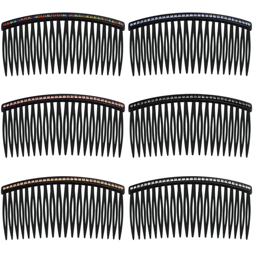 Miniatura 10 de Peines laterales con diamantes de imitación para mujer, peine de flequillo, pinzas para el cabello, accesorios para el cabello, peine decorativo