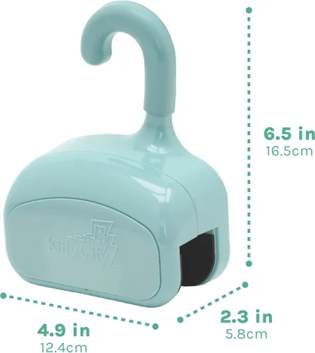 Miniatura 3 de Kitty City Clip rascador para gatos sobre la puerta – Soporte vertical para rascador para gatos – Protege muebles y puertas – Se adapta a la mayoría