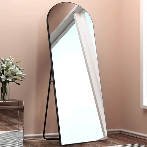 Miniatura 26 de KIAYACI - Espejo para pared de cuerpo completo, espejo para dormitorio o vestidor, se puede colocar de pie, colgado o apoyado contra la pared