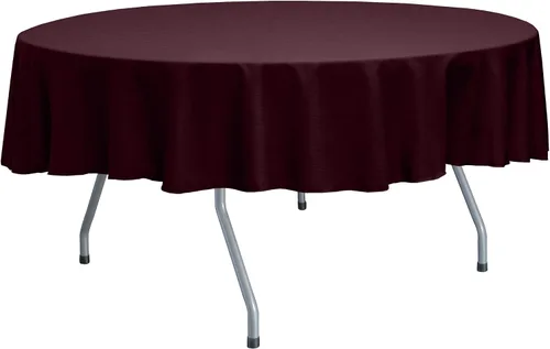Miniatura 78 de ULTIMATE TEXTILE Mantel redondo reversible Shantung Satin Majestic de 72 pulgadas, color verde salvia