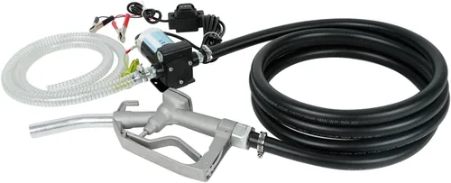 Miniatura 2 de 12V CC Bomba de transferencia de combustible/gasolina con cables de conexión, bomba reversible mejorada, protección térmica, control de interruptor