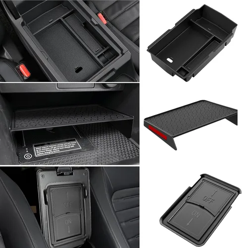 YPHUIKI 3 piezas Organizador de consola central compatible con Honda CR-V 2023 2024 2025 2026, accesorios, organizador de reposabrazos para CR-V