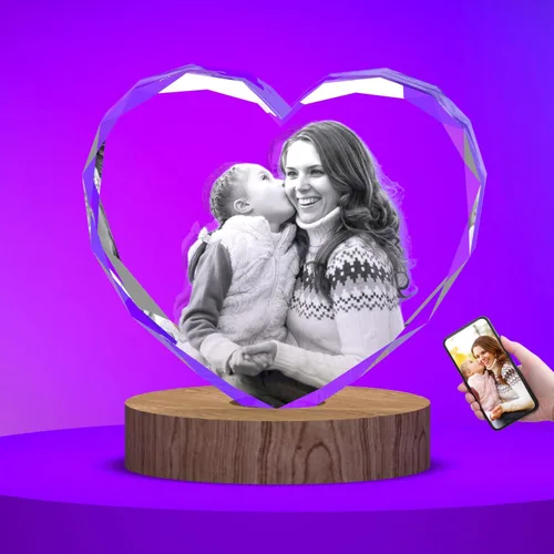 Foto de cristal 3D, regalos personalizados para mujeres, ella, esposa, hombres, mamá, marido, gran regalo personalizado con tu propia foto,