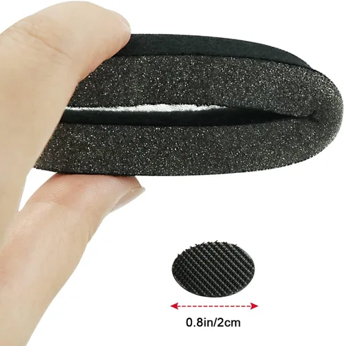 Miniatura 5 de Kit de acolchado para casco, almohadillas universales de espuma de repuesto para bicicleta, motocicleta, accesorios para casco (negro, juego de 1)