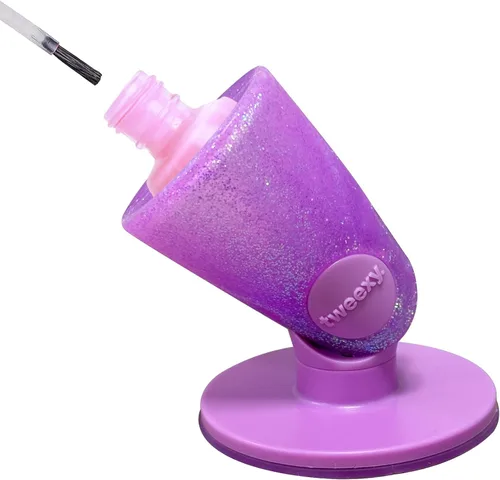 Miniatura 13 de tweexy Soporte para frasco de esmalte de uñas con bisagra a prueba de vuelcos Soporte antiderrame para esmalte de uñas, inclinado, succión de Blush