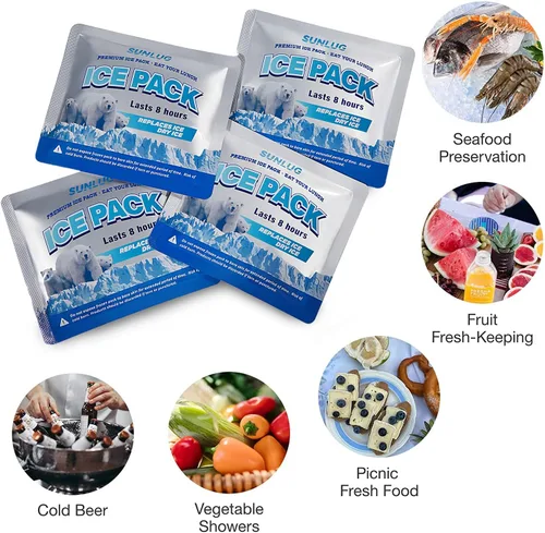 Miniatura 7 de Paquetes de hielo para enfriadores, paquetes de hielo reutilizables para enfriadores, paquetes de congelador de larga duración para bolsa