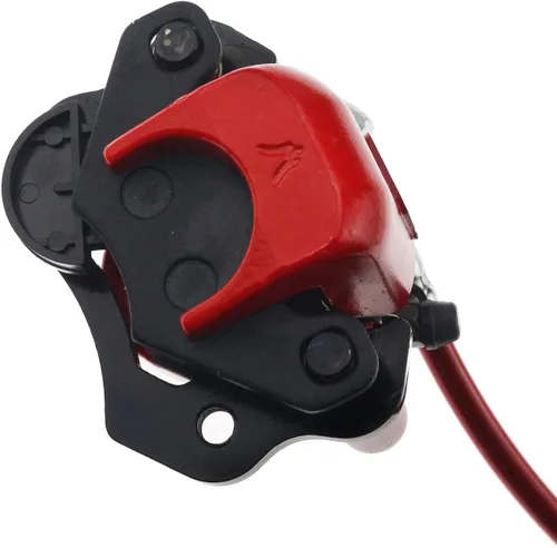 Miniatura 6 de PRO BAT Kit de freno hidráulico trasero para Go Kart con cilindro maestro, pinza, pastilla de freno + rotor de disco para carritos de golf ATV Rojo
