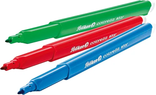 Miniatura 2 de Pelikan Colorella Star - Bolígrafos triangulares con punta de fibra (10 unidades), colores surtidos