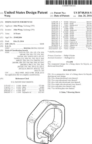 Miniatura 5 de UFOR - Agarre de goma para bicicleta con cierre hexagonal de aluminio, 5.197 in, fabricado en Taiwán