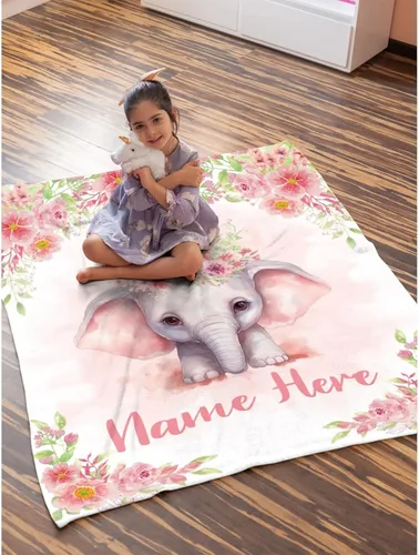 Miniatura 4 de Manta personalizada con nombre, suave, acogedora y ligera, con nombre para sofá o cama, regalo personalizado, unisex, tamaño XS, 40 x 30 pulgadas