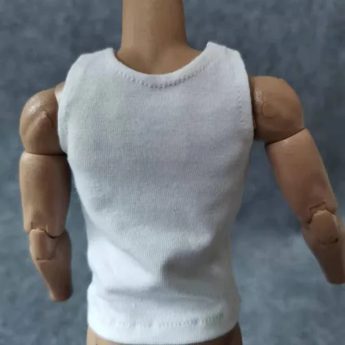 Miniatura 7 de SSbeauty M Camiseta a escala personalizada de 1/6, chaleco sin mangas, para figura de acción masculina y femenina de 12 pulgadas, juguete