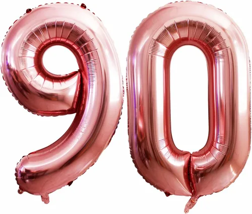 Miniatura 70 de Goer, conjunto de globos de papel aluminio para decoraciones de cumpleaños, globos de las letras de feliz cumpleaños y de números Oro