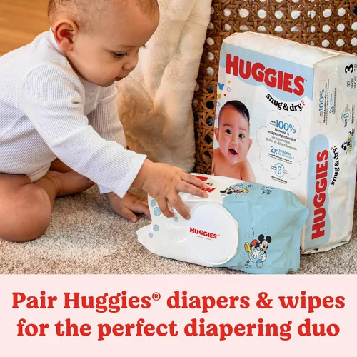 Miniatura 9 de Huggies Simply Clean Toallitas para Bebé Sin Fragancia, 1 Paquete con Tapa Abatible (64 Toallitas en Total), el Empaque Puede Variar