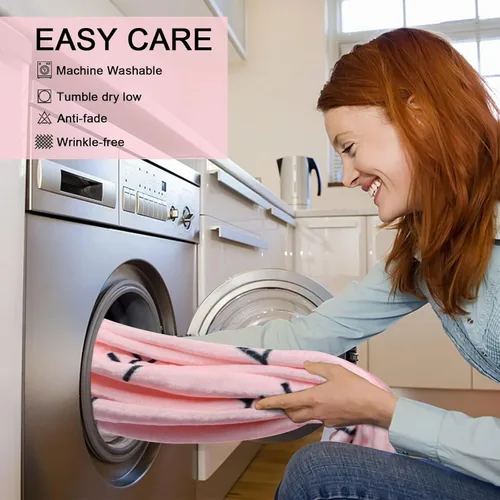 Miniatura 8 de Manta de pestañas rosa para sofá y cama, manta de franela suave de 50 x 60 pulgadas, bonito patrón de pestañas estética, decoración de habitación