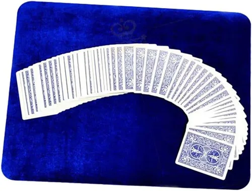 Miniatura 6 de Enjoyer Alfombrilla de cartas de póquer mágica de primer plano, para mago, accesorios mágicos, trucos de mago (negro, 16 x 11-3/4 pulgadas)
