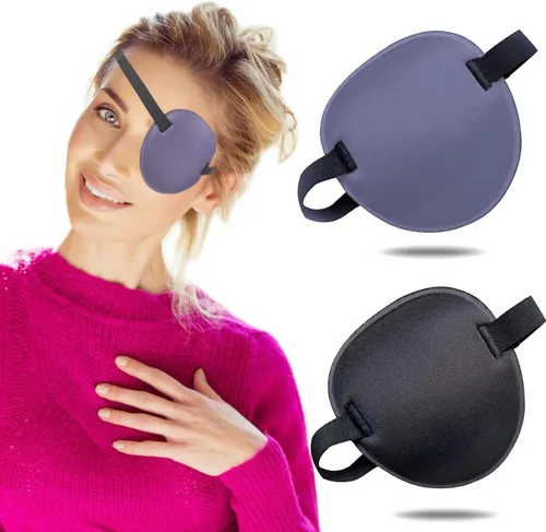 Miniatura 13 de 2 parches oculares, parches oculares médicos para adultos, parche ocular ajustable 3D, parches oculares suaves para ambliopía u ojo vago, válidos