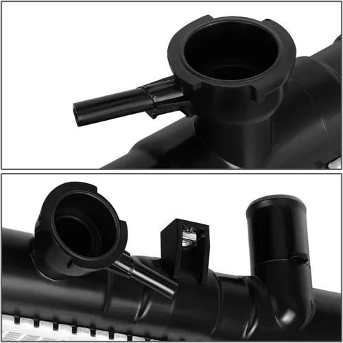 Miniatura 3 de DNA Motoring OEM-RA-2392 Radiador de enfriamiento de aluminio de 1 fila estilo OE compatible con 01-02 Kia Rio 1.5 AT, 25-1/2 pulgadas de ancho x