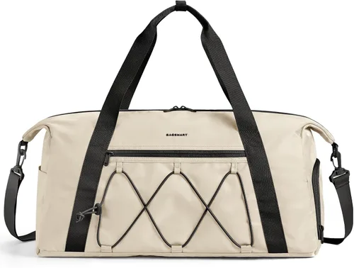 BAGSMART Bolsa pequeña de gimnasio con compartimento para zapatos y bolsillo húmedo, bolsa de viaje ligera para deportes, bolsa de fin de semana