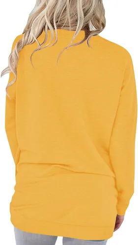 Miniatura 4 de onlypuff Sudaderas tipo túnica con estampado de bolsillo para mujer