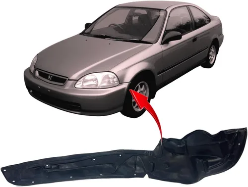 FitParts Compatible con guardabarros delantero izquierdo del lado del conductor Honda Civic 1996-2000 Sedan Coupé Hatchback. Nuevo, plástico y listo