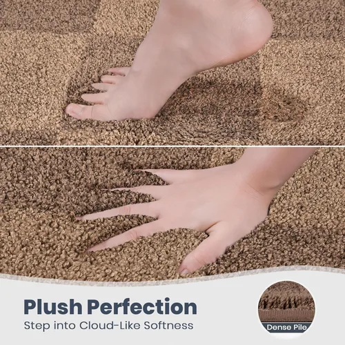 Miniatura 3 de PURRUGS Alfombra de baño antideslizante lavable a máquina 20 x 30 pulgadas, tapete de baño súper absorbente y de secado rápido, alfombra de baño
