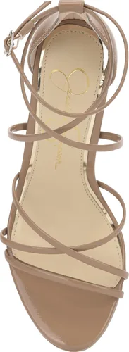 Miniatura 5 de Jessica Simpson Sandalias de vestir con tiras de diamantes de imitación para mujer