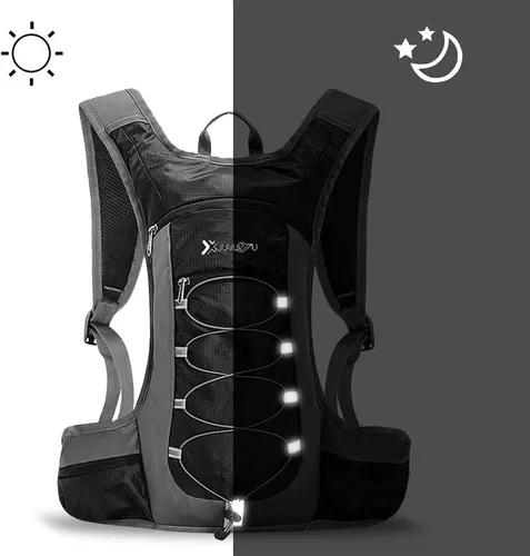 Miniatura 3 de Croogo Mochila de hidratación para correr con vejiga de agua de 2 litros, ligera, para ciclismo, para hombres y mujeres, color rojo OT05