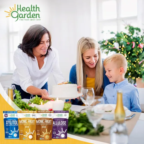 Miniatura 7 de Health Garden Edulcorante de fruta de monje, clásico, sin OMG, sin gluten, sustituto del azúcar, Kosher, apto para dieta cetogénica (3 libras)
