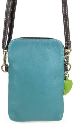 Miniatura 7 de CHALA Bolso cruzado para teléfono celular, piel sintética, lona multicolor con correa ajustable